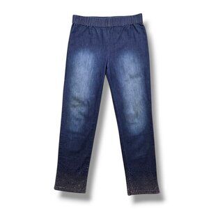 Soft‎ Surroundings Metro Legging Womens Large Rhinestone Pull On Skinny Jeans